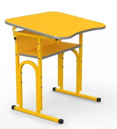 Стіл учнівський 05 №4-6/700х585 рег. нахил без полиці МФ Вересень